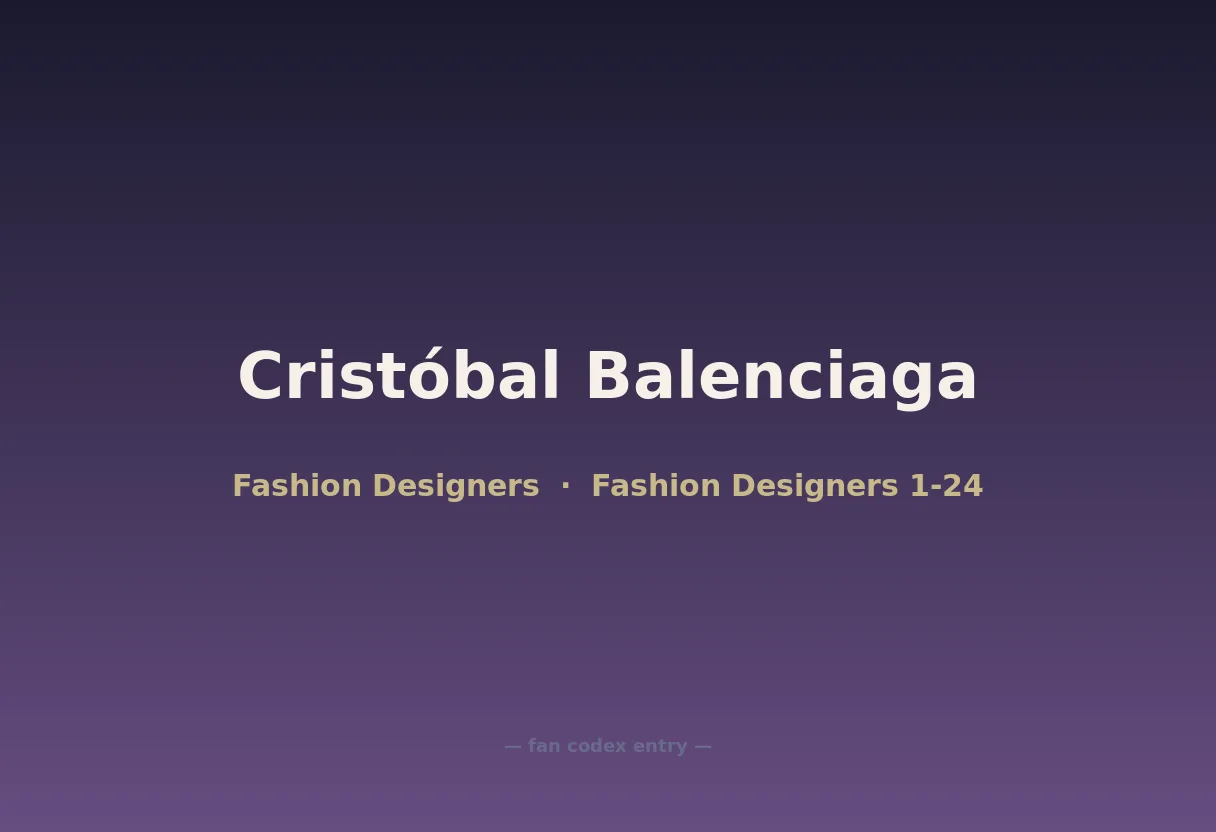 Cristóbal Balenciaga